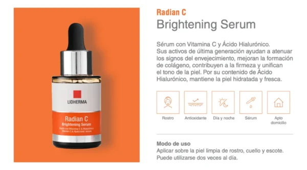 Lidherma Radian C Brightening Sérum 30 g - Image 3