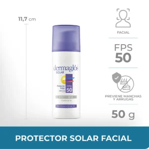 Dermaglós Facial FPS 50 Efecto Seco Invisible 50 g