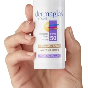 Dermaglós Protector Solar Facial FPS 50 Tono Medio 50 g